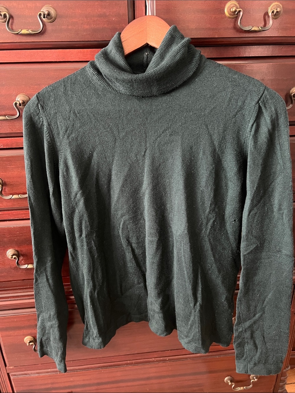 Uniqlo Dark Green Women's Turtleneck Sweater